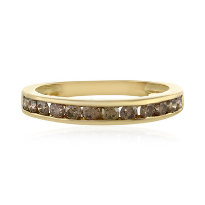 I1 Schokoladen-Brillant-Goldring