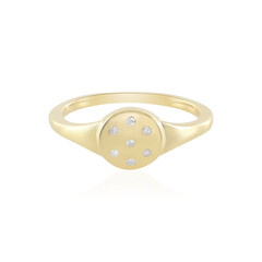 I2 (I) Diamant-Silberring