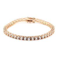 Weißer Topas-Silberarmband