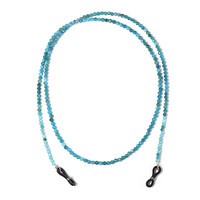 Neonblauer Apatit-Brillenkette
