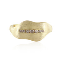 I2 Champagner-Diamant-Silberring