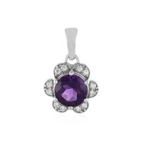 Sibirischer Amethyst-Silberanhänger