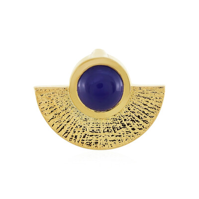 Blauer Chalzedon-Silberanhänger (MONOSONO COLLECTION)