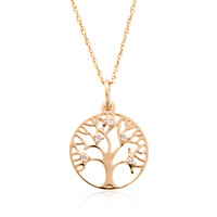 Lupenreiner (F) Brillant-Goldhalskette (LUCENT DIAMONDS)