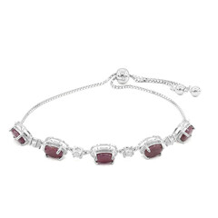 Rubin-Silberarmband