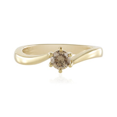 I2 Schokoladen-Brillant-Goldring