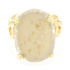 Glitzer-Achat-Silberring