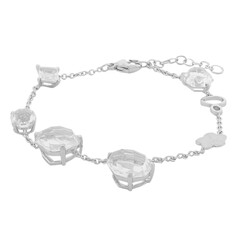 Weißer Quarz-Silberarmband (TPC)