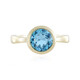 Schweizblauer Topas-Goldring (de Melo)