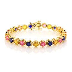 Madagaskar-Saphir-Silberarmband