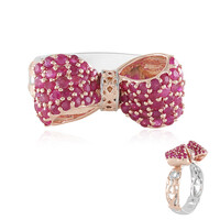Burmesischer Rubin-Silberring (Gems en Vogue)