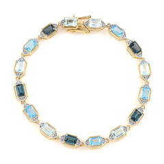 Topas-Silberarmband
