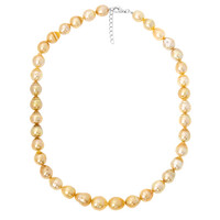 Goldene Südseeperlen-Silbercollier (TPC)
