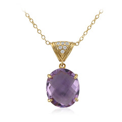Bolivianischer Amethyst-Silberhalskette