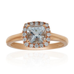 AAA-Brasilianischer Aquamarin-Goldring