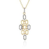 I2 (J) Diamant-Silberhalskette