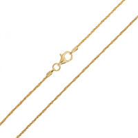 Silber-Criss-Cross-Kette - 3,54 g - 60 cm - vergoldet