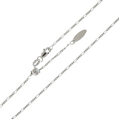 Silber-Figarokette - 2,85 g - 60 cm (Länge verstellbar)