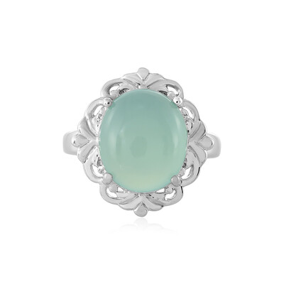 Aqua-Chalzedon-Silberring