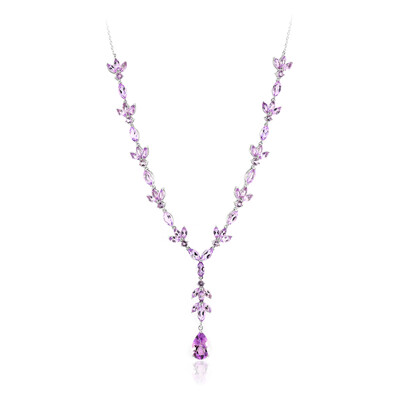 Bolivianischer Amethyst-Silbercollier