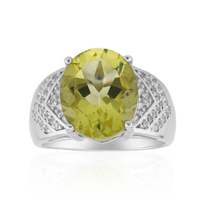 Ouro Verde-Quarz-Silberring