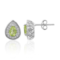 Peridot-Silberohrringe