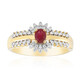 Roter Beryll-Goldring