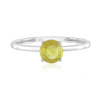 Gelber Saphir-Platinring