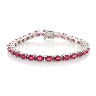 Madagaskar-Rubin-Silberarmband
