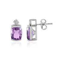 Lavendel-Amethyst-Silberohrringe