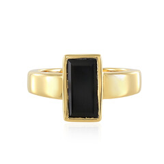 Schwarzer Onyx-Silberring