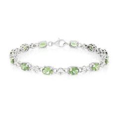 Russischer Apatit-Silberarmband