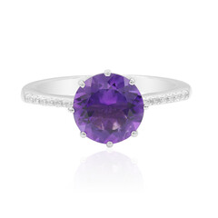 Bolivianischer Amethyst-Silberring