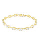 Weißer Topas-Silberarmband