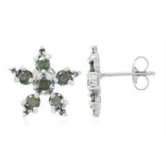 Fancy-Diamant-Silberohrringe