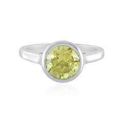 Ouro Verde-Quarz-Silberring
