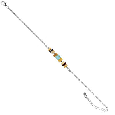 Edelstein-Silberarmband (dagen)