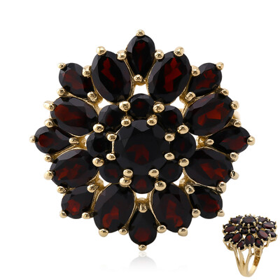 Granat-Silberring