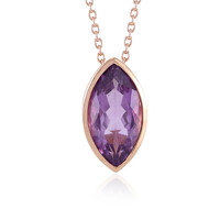 Lavendel-Amethyst-Silberhalskette
