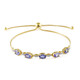 Tansanit-Silberarmband