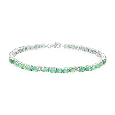 Sambia-Smaragd-Silberarmband
