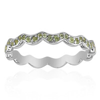 Burmesischer Peridot-Silberring
