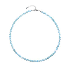 Larimar-Silberhalskette