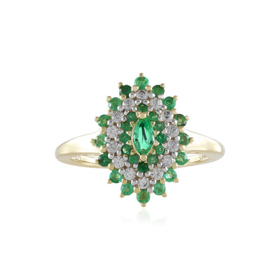 Sambia-Smaragd-Goldring