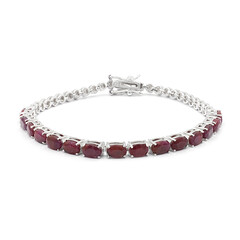 Rubin-Silberarmband