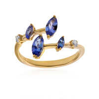 AAA-Tansanit-Goldring