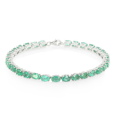 Sambia-Smaragd-Silberarmband