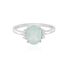 Aqua-Chalzedon-Silberring