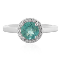 Blauer Apatit-Silberring