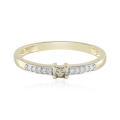 I2 Schokoladen-Diamant-Goldring